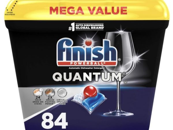 Finish Quantum Dishwasher Pods, 84 count only $13.25 shipped!